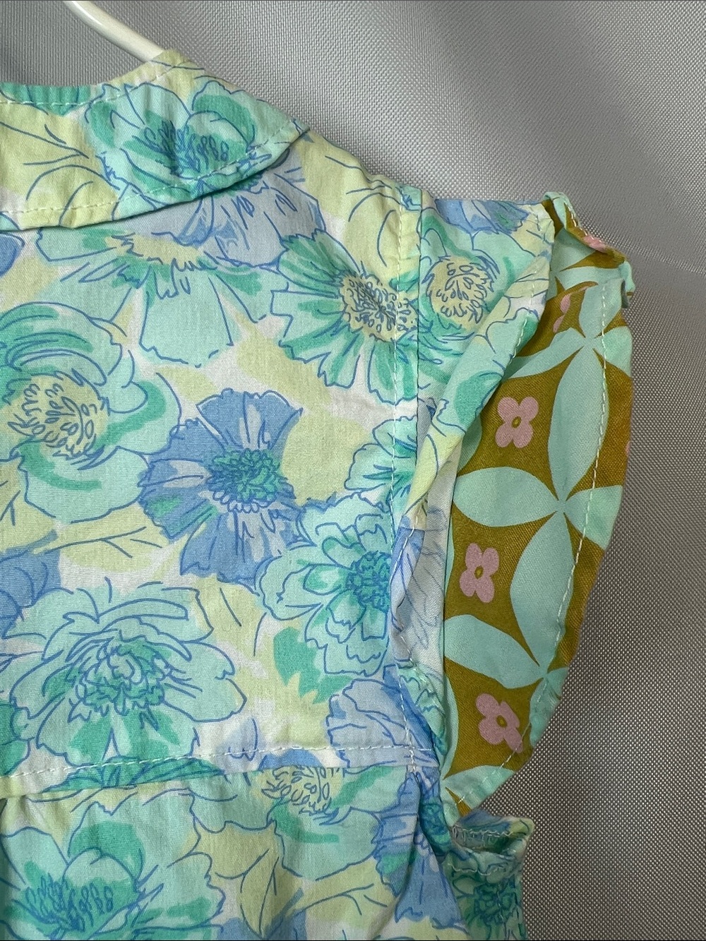 Matilda Jane aqua Azaleas woven floral print dress NWOT size 6 - Picture 11 of 14